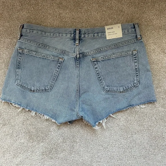 NWT Agolde Parker Vintage Cut-Off Shorts - Picture 2 of 3